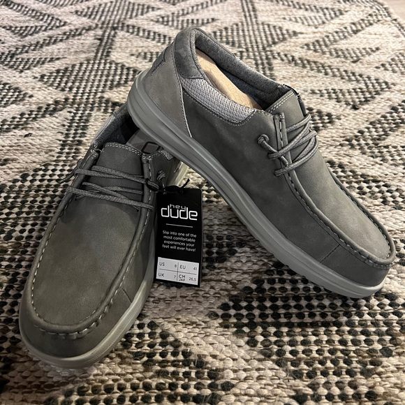 Hey Dude Mens Paul Ice Grey Shoes 